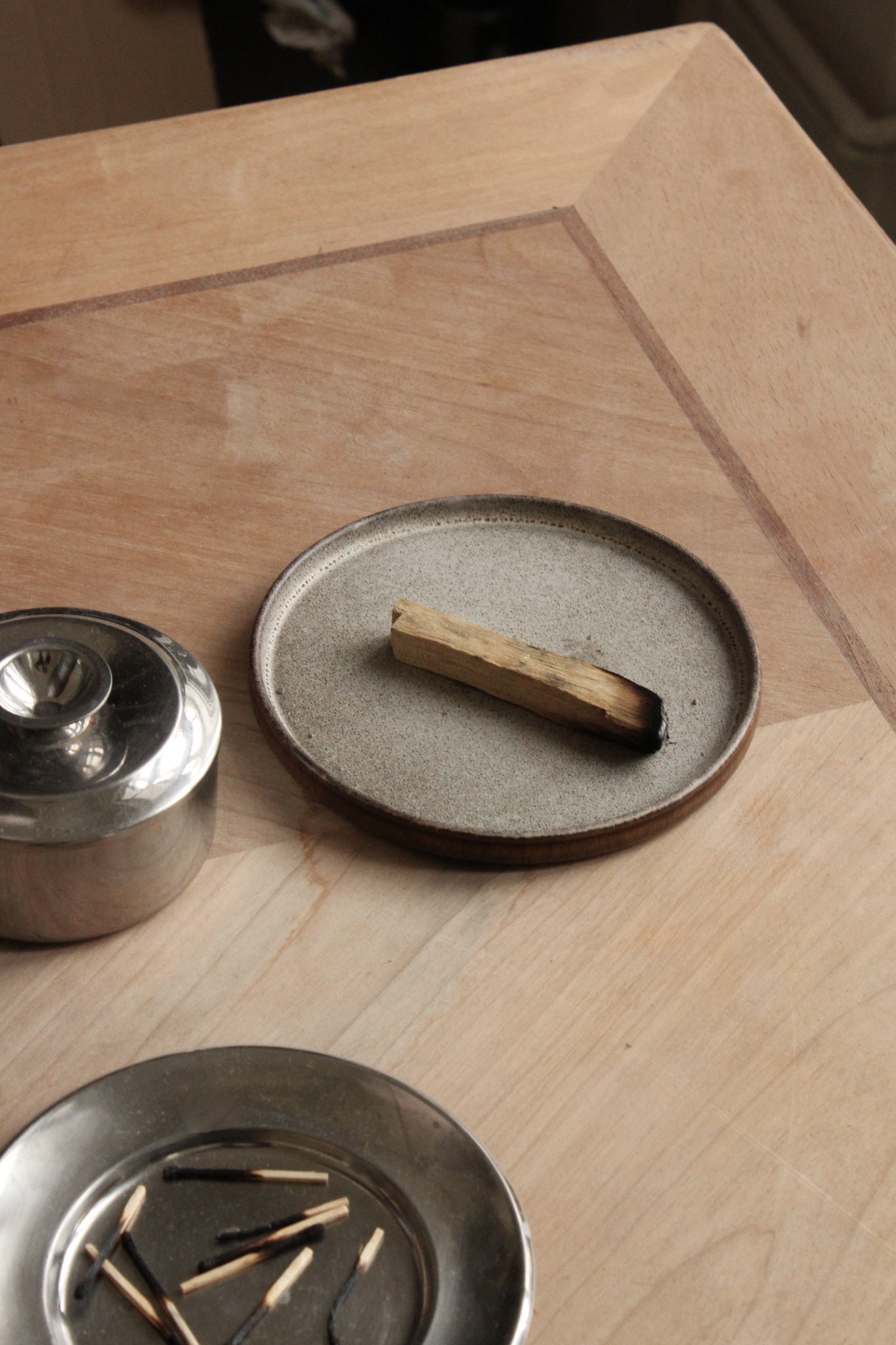 Desert Dessert Coupe Plate | Stoneware Handmade Round Flat Plate