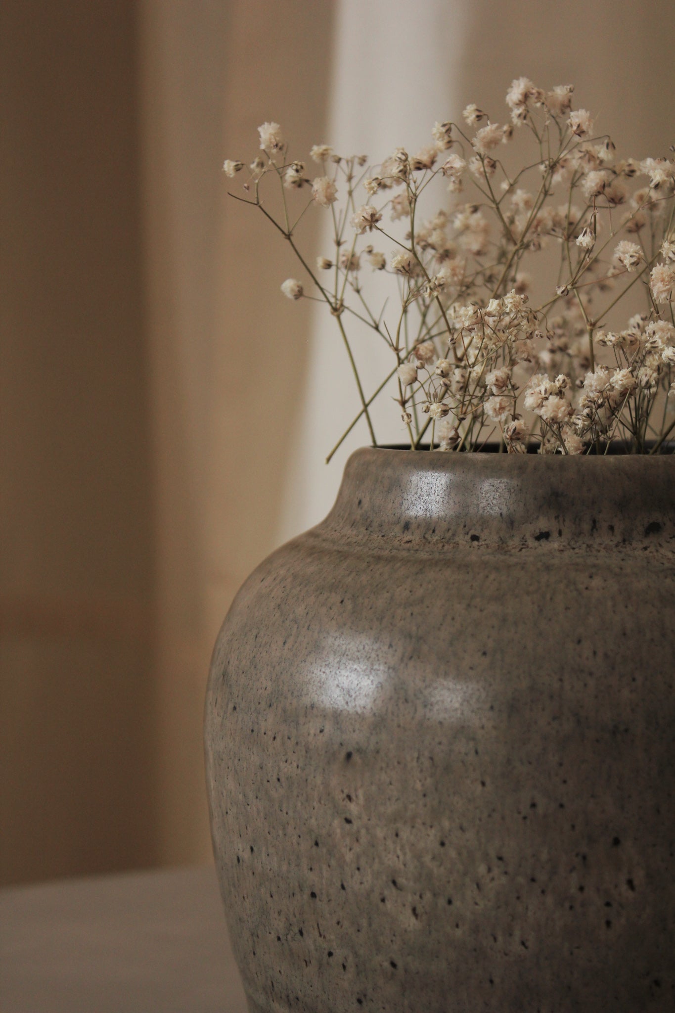 Minimalistic Grey Artisanal Vase
