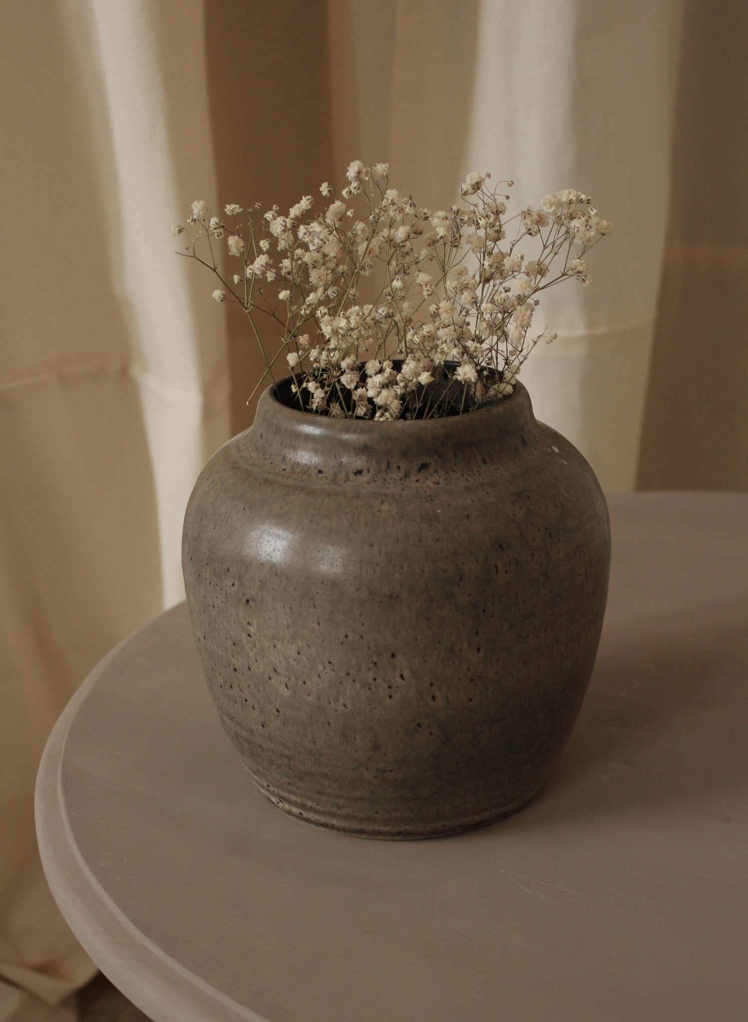 Minimalistic Grey Artisanal Vase