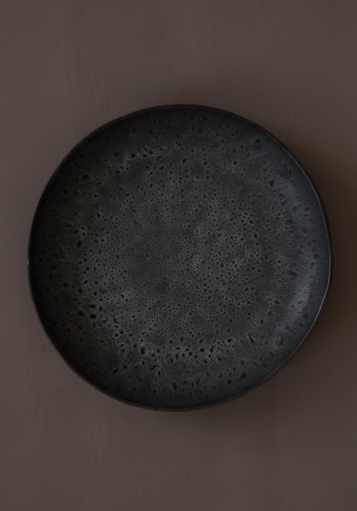 Organic Textured Round Plate | Ceramic Dinner Flat Plate