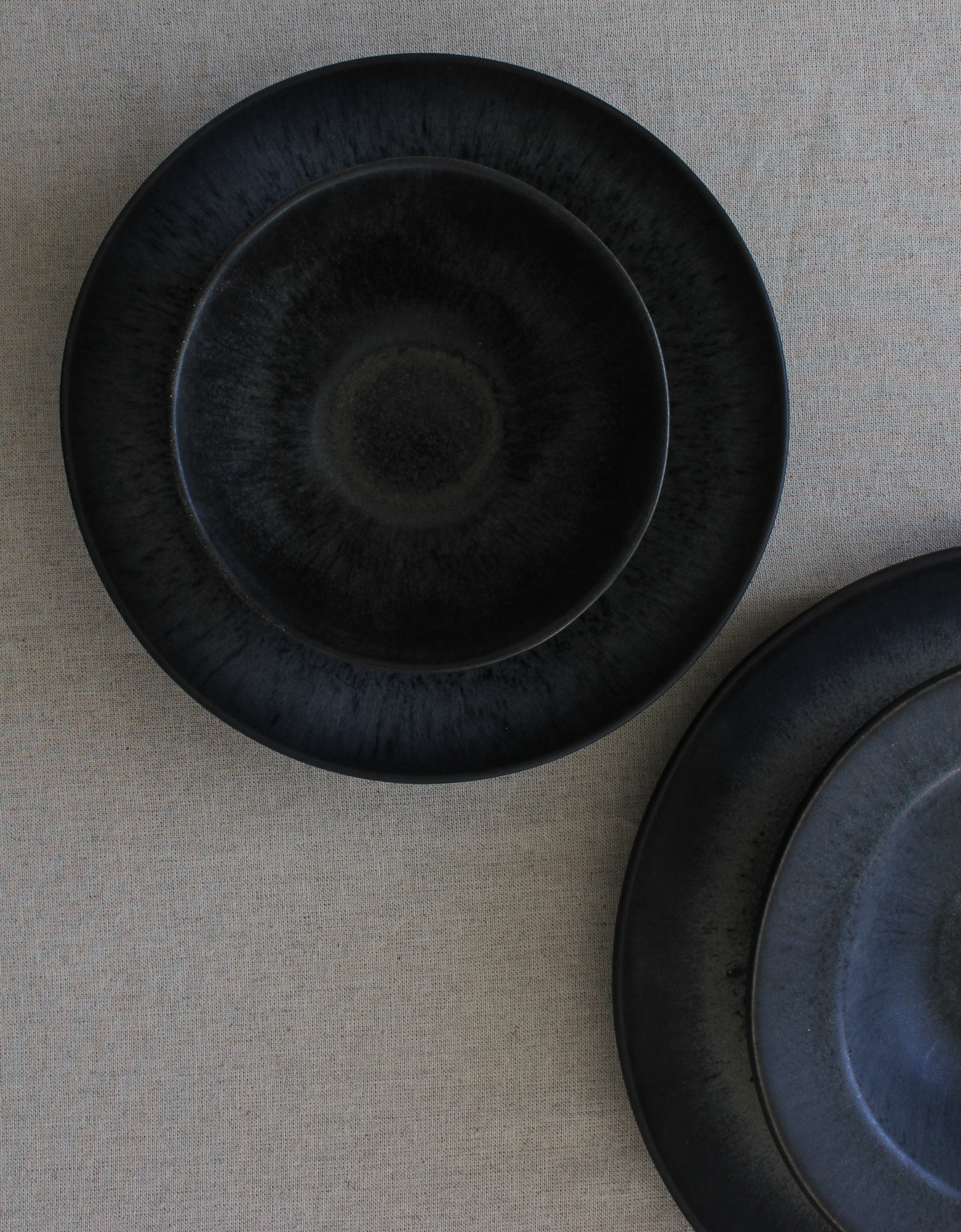 Ceramic Salad Bowl | Dark Blue Bowl
