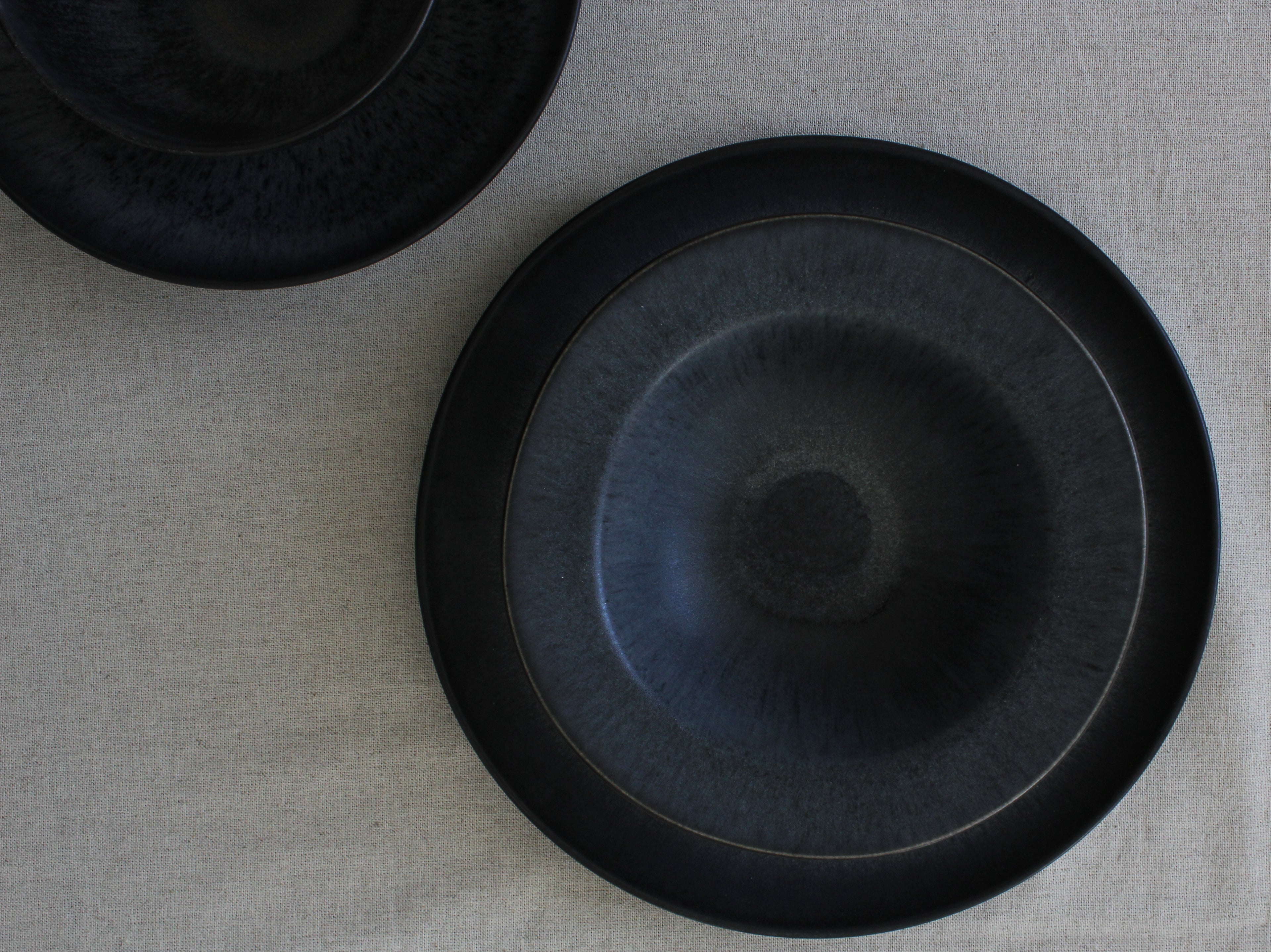 Olho Azul Deep Round Ceramic Plate | Portuguese Handmade Plate