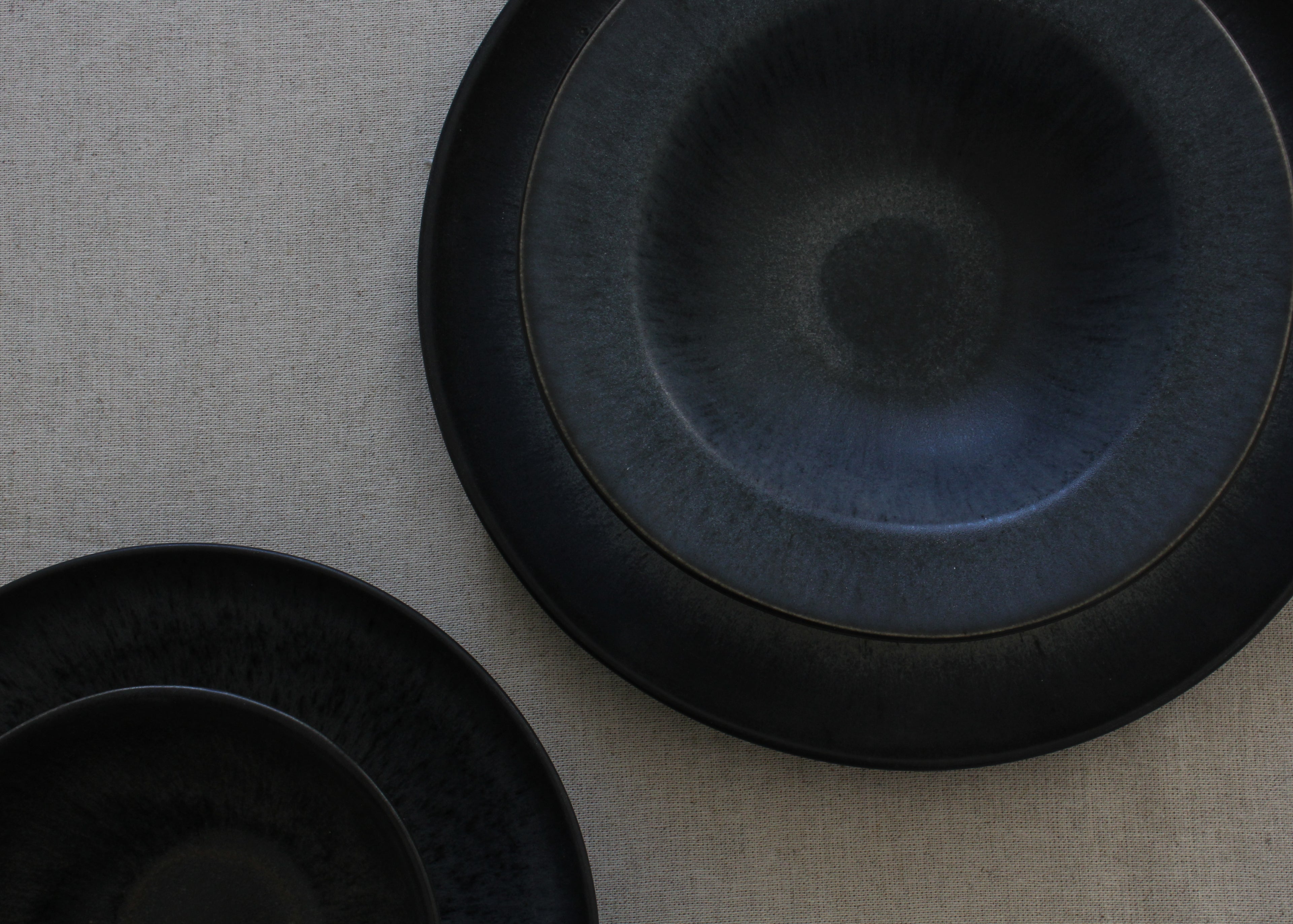 Olho Azul Deep Round Ceramic Plate | Portuguese Handmade Plate