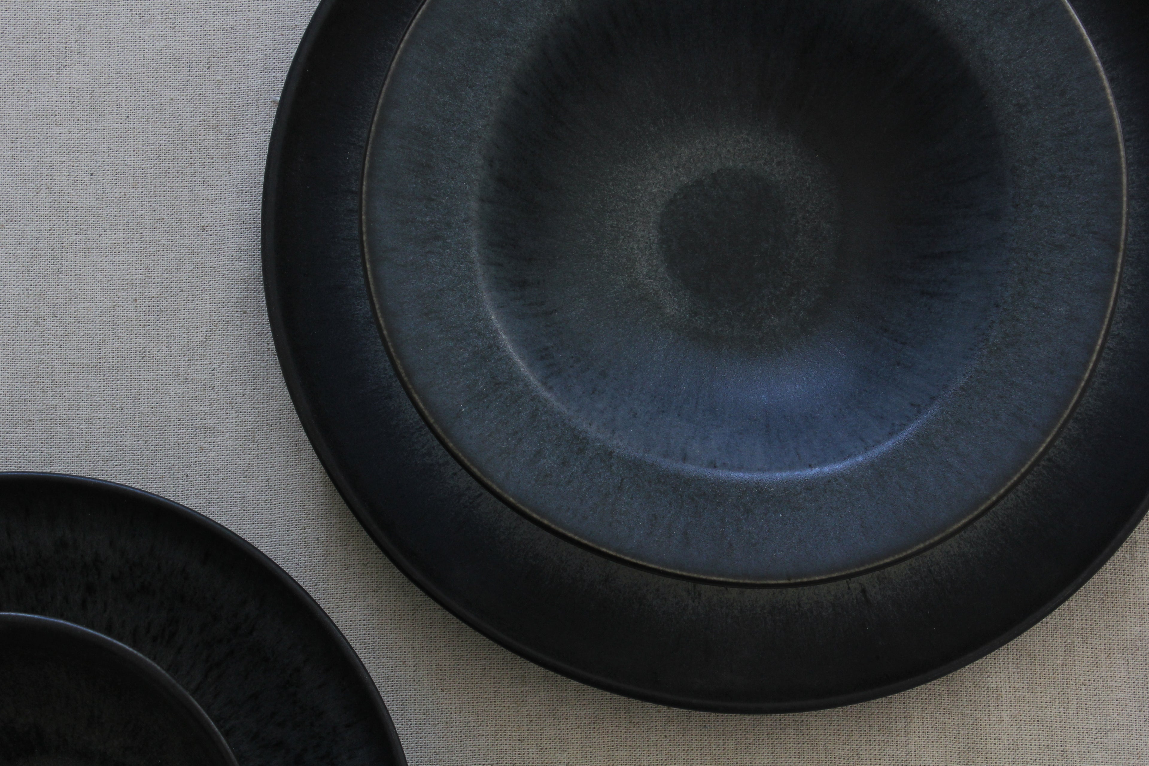 Olho Azul Deep Round Ceramic Plate | Portuguese Handmade Plate