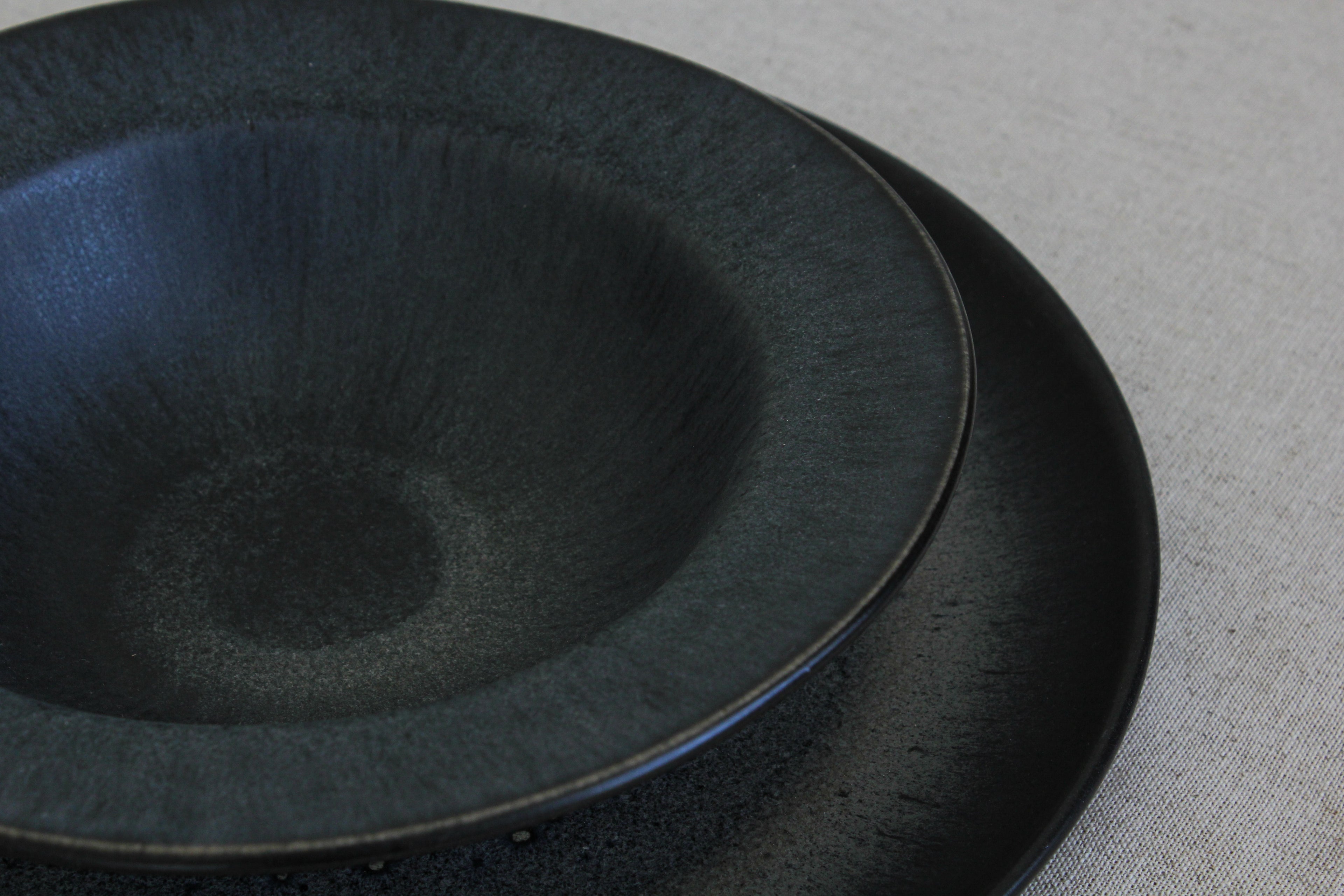 Olho Azul Deep Round Ceramic Plate | Portuguese Handmade Plate