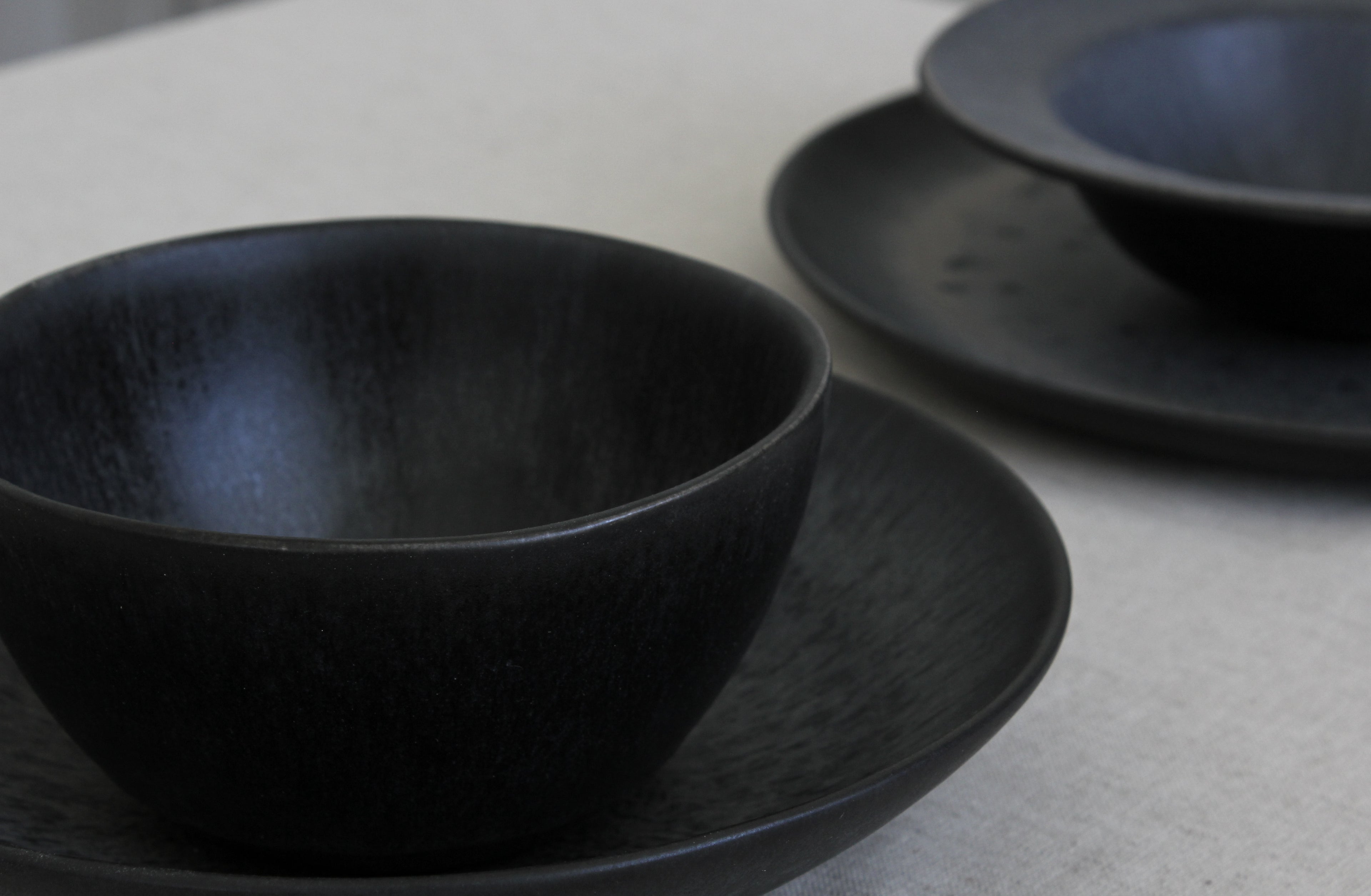 Ceramic Salad Bowl | Dark Blue Bowl