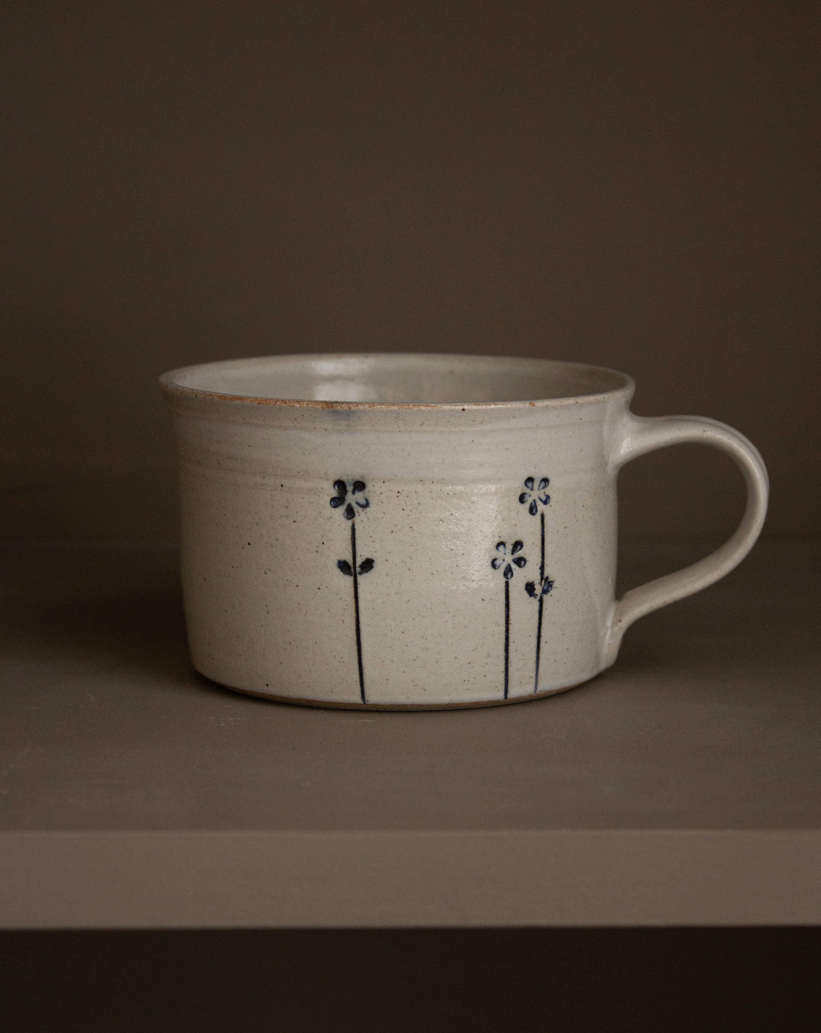 Creamy Off-White Ceramic Coffee Cup | Medium Size