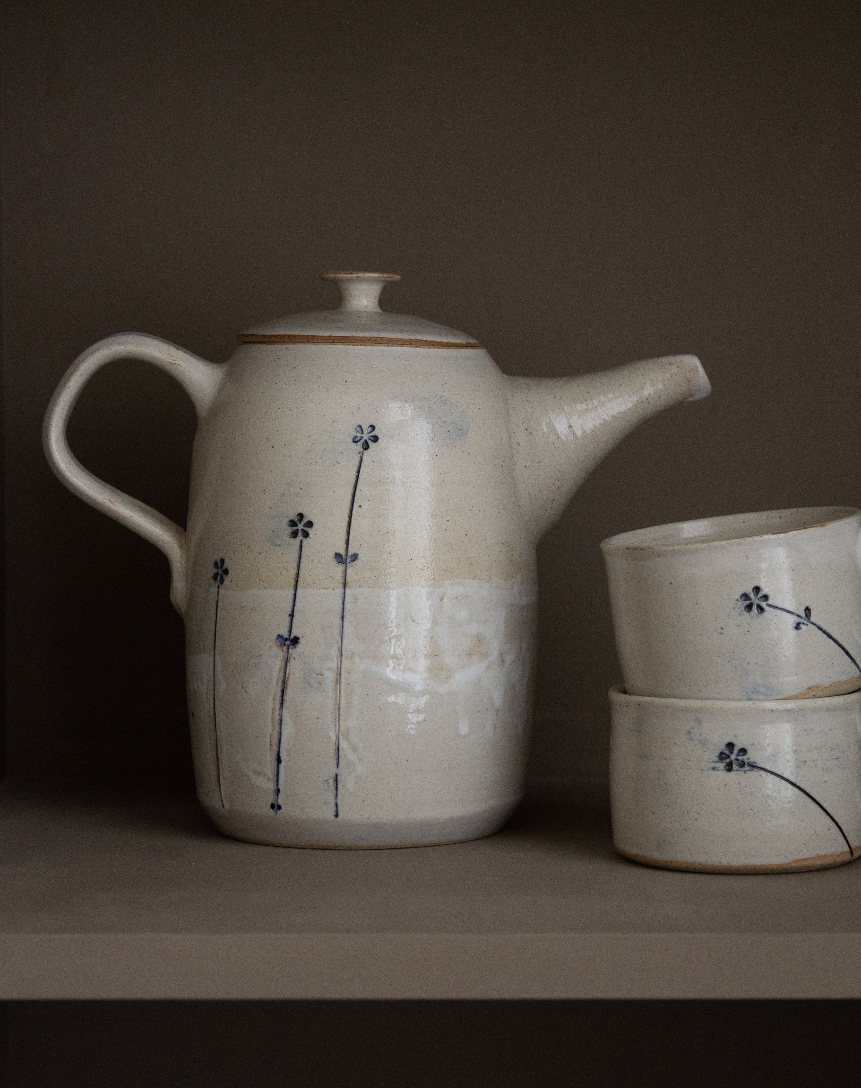 Artisanal Tea Set | Handmade Teapot and Cups